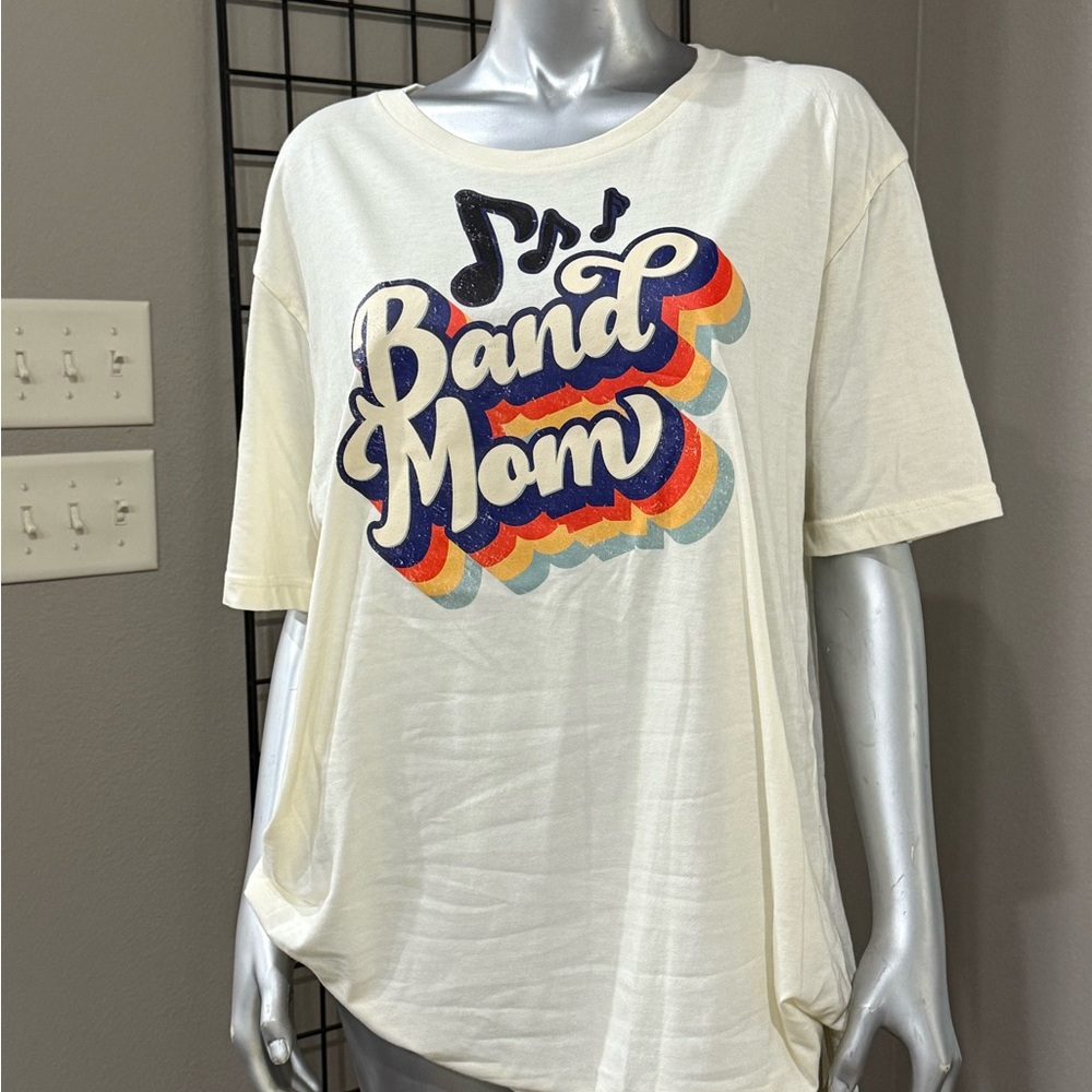 Band Mom Graphic T-Shirt - Cream